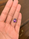 Buff Top Art Deco Amethyst Ring