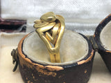 Antique 18ct Gold Heart Knot Ring