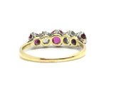 Reserved Victorian 18ct and Platinum Ruby and Diamond Ring - Ishy Antiques