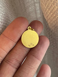 18ct Gold Ave Maria Holy Pendant