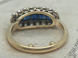Edwardian 18ct Gold Sapphire and Diamond Ring