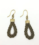 Victorian Gold Elephant Hair Earrings - Ishy Antiques
