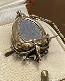 Private Sale D Heart Shaped Garnet Brooch