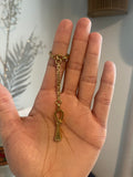 Private sale 18ct Italian Twisted Nail / Ankh Key Ring / Pendant