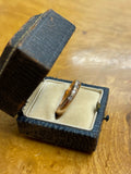 Russian 14ct Gold 5 Diamond Set Band