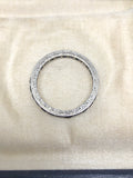 Reserved 2 x Art Deco Silver Sapphire Paste Eternity Rings