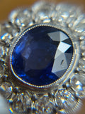 18ct Burma No Heat Sapphire And Diamond Ring