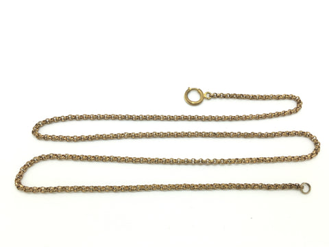 Georgian Antique Faceted Pinchbeck Chain - Ishy Antiques