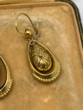Victorian Etruscan Revival 15ct Gold Earrings