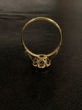 Antique 18ct and Platinum Old cut diamond cluster ring