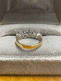 18ct and platinum Old cut Diamond Five Stone Ring