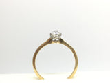 0.40ct 18ct & Platinum Old Cut Diamond Ring - Ishy Antiques