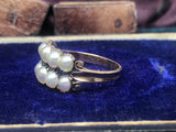 Georgian double row pear ring pt3