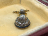 18th Century Rose Cut Diamond Drop