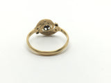 18ct Gold and Platinum French Diamond Ring - Ishy Antiques