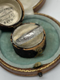 Engraved Art Deco Platinum Band