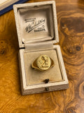Lion Rampant 18ct Signet ring