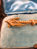 18ct Gold Anchor Brooch