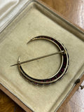 Victorian Tourmaline Crescent Brooch