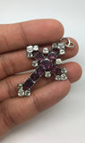 Georgian Garnet & Paste Cross Pendant - Ishy Antiques