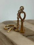 Private sale 18ct Italian Twisted Nail / Ankh Key Ring / Pendant