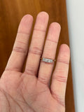Art Deco 18ct Gold Old Cut Diamond Three Stone Ring