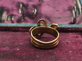 Unusual 9ct Gold Antique Snake Ring