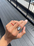 Dutch Revival Diamond Navette Ring