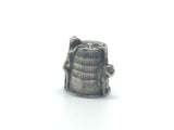 Antique Silver Cat Thimble - Ishy Antiques