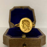 Reserved 22ct Archeological revival ring