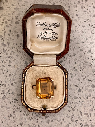 9ct Gold Citrine Cocktail Ring