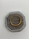 Reserved Gothic Script Mizpah Ring