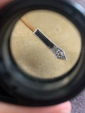 Art Deco Onyx and Diamond Sword Jabot Pin