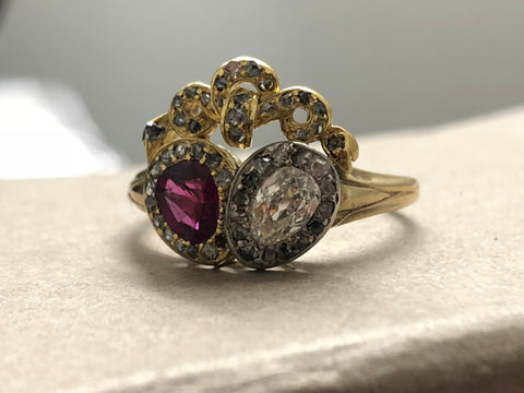 18ct gold Ruby and Diamond Ring