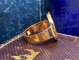 Roman Clasped Hands Fede Gold Ring