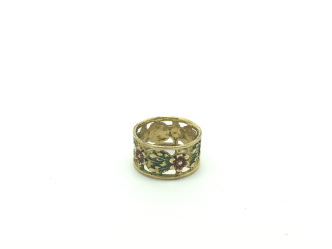 Victorian Floral Gold Band - Ishy Antiques