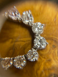 15.60ct Modern Brilliant Cut Diamond Rivière Necklace