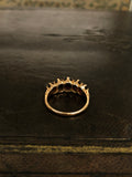 14ct Gold Garnet Five Stone Ring