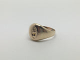 Reserved! Heart in Hand gold Signet Ring - Ishy Antiques