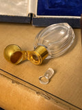 Victorian 18ct Gold Glass Scent Bottle