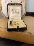 Antique Tiger’s Eye and Diamond Ring