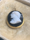 Victorian 15ct Shakespeare Cameo Pendant