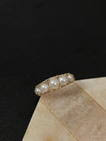 Reserved Victorian Pearl and Diamond Half Hoop