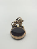 9ct Gold Lion Fob - Ishy Antiques