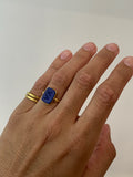 A.V. Victorian Lapis Lazuli Signet Ring in 18ct Gold