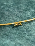 Vintage 18ct Gold Tiffany Elsa Peretti Bean Torque Necklace