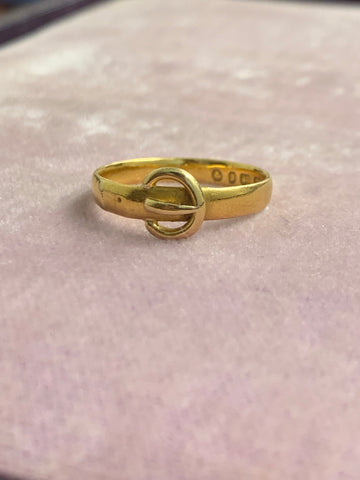 22ct Victorian Gold Buckle Band