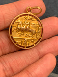 18ct Coin of Arethusa Decadrachm Medallion Pendant