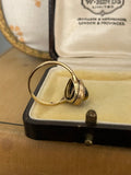 Antique Tiger’s Eye and Diamond Ring