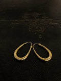 Vintage Gold Creole Earrings